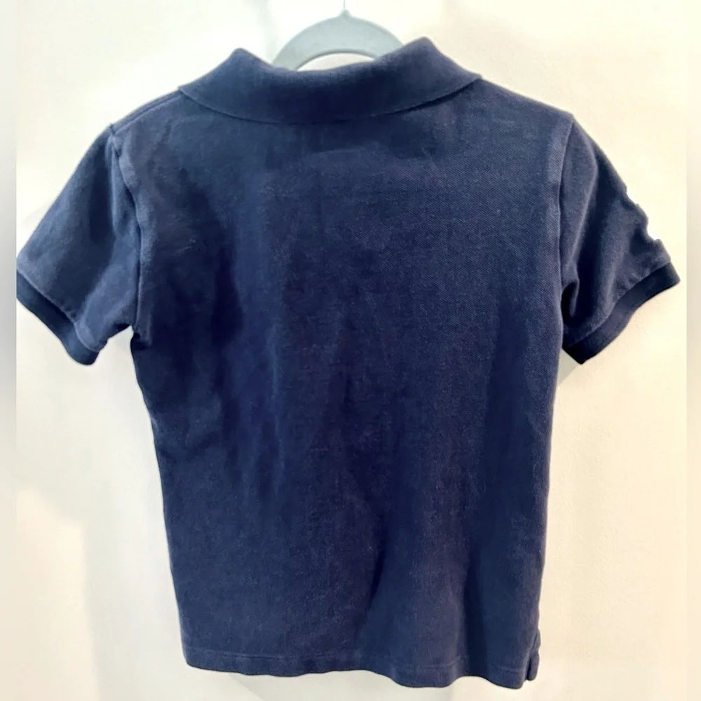 Ralph Lauren Boys Navy Big Pony Cotton Mesh Polo Size 7 - Picture 3 of 5